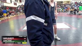 JV-12 lbs Cons. Semi - Caden Wurster, Xavier, Cedar Rapids vs Ayden Sasek, Cedar Rapids Washington