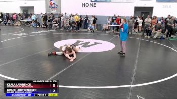 100 lbs Round 3 - Grace Loutzenhiser, Pioneer Grappling Academy vs Keala Lawrence, Interior Grappling Academy