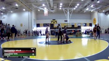 125 lbs Champ. Round 2 - Savannah Tate, Lakewood vs Alexandrea Willis, Austintown Fitch