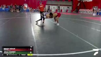 126 lbs Round 1 (4 Team) - Jesus Chaidez, Glenbard East vs Brady Vieaux, Denmark