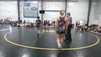 58 lbs Rr Rnd 2 - Jiselle Riley, NC United - W vs Emma Bacon, Mat Demon - W