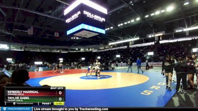 Girls 120 lbs Champ. Round 2 - Kimberly Madrigal, Granger (Girls) vs Taylor Gabel, Tahoma (Girls)