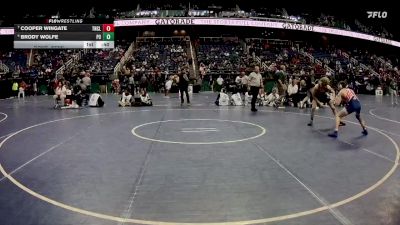 1A 132 lbs Cons. Semi - Brody Wolfe, Polk County High School vs Cooper Wingate, The North Carolina Leadership Academy