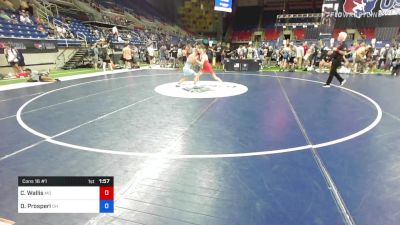 120 lbs Cons 16 #1 - Carter Wallis, Missouri vs Dominic Prosperi, Ohio