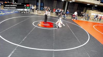 101 lbs Quarterfinal - Lucas Crandall, Unattached vs Nathan Powers, Lincolnway East