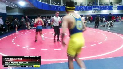 141 lbs Champ. Round 2 - Anthony Santos, Life University vs Jesus Aquino-Morales, Siena Heights University