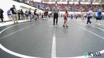 46 lbs Round Of 16 - Drayson Couch, Del City Little League vs Leo Vargas, Dumas Wrestling Club