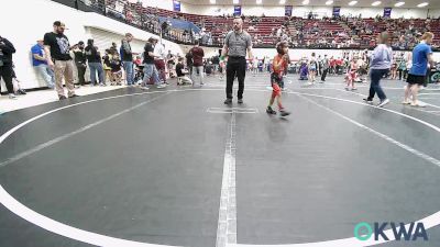 46 lbs Round Of 16 - Drayson Couch, Del City Little League vs Leo Vargas, Dumas Wrestling Club