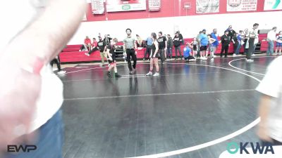 90 lbs Rr Rnd 5 - Audrey Crandell, Grove Takedown Club vs Hunter Derby, Grove Takedown Club