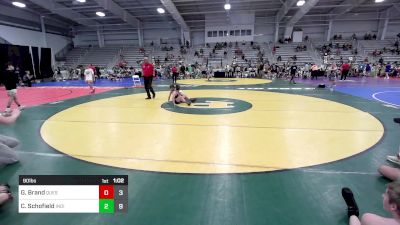 90 lbs Rr Rnd 1 - Gavin Brand, Quest School Of Wrestling MS vs Cameron Schofield, Indiana Outlaws Gold