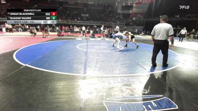 120 lbs Cons. Semi - Jonah Blackwell, Central Catholic vs Eliazar Valdez, Grace M Davis