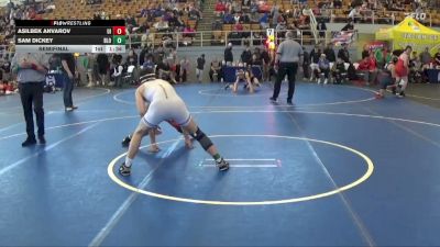 128 lbs Semifinal - Sam Dickey, Bloom-carroll vs Asilbek Anvarov, Upgraded Industries
