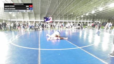 165 lbs Round 1 - Andie Stump, Bear River Wrestling Club vs Hallie Myers, Fremont Wrestling Club