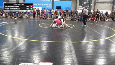 158 lbs Semifinal - Brendon Colbert, Hagerstown vs Tyler Cymmerman, Latrobe
