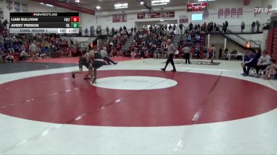 138 lbs Cons. Round 1 - Liam Sullivan, Fulton (H.S.) vs Avery Person, Iowa City, Liberty