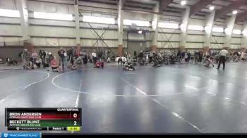 45 lbs Quarterfinal - Bron Andersen, Morgan Wrestling Club vs Beckett Blunt, Aviator Wrestling Club