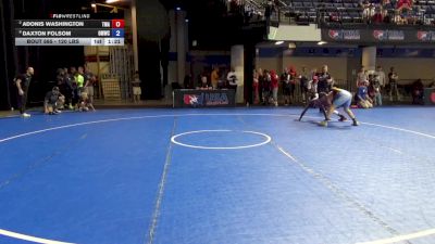 120 lbs Cons. Semis - Adonis Washington, The Wrestling Academy vs Daxton Folsom, Open Mats Wrestling Club
