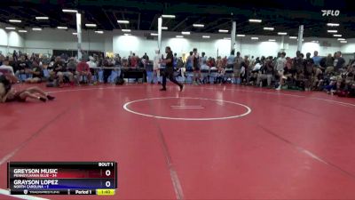 125 lbs Round 1 (16 Team) - Greyson Music, Pennsylvania Blue vs Grayson Lopez, North Carolina