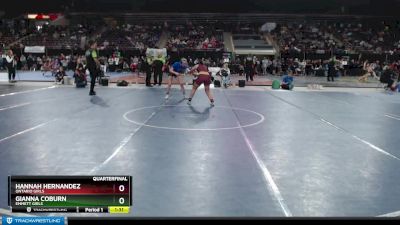 132G Quarterfinal - Hannah Hernandez, Ontario Girls vs Gianna Coburn, Emmett Girls