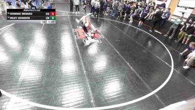 132 lbs Champ. Round 1 - Dominic Mendez, Othello vs Riley Johnson, Lewiston High School