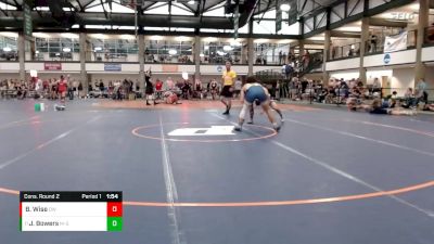 153-161 lbs Cons. Round 2 - Jason Bowers, Alber Athletics vs Bentley Wise, Olympia Wrestling