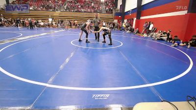 120 lbs Consolation - Caleb Higgins, Bristow Youth Wrestling vs Brody Keck, R.A.W.