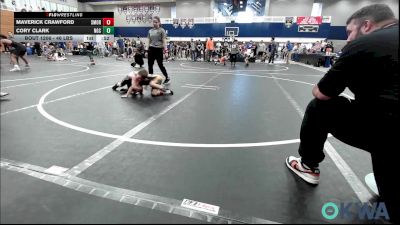 46 lbs Quarterfinal - Maverick Crawford, Southmoore SaberCats Wrestling vs Cory Clark, Norman Grappling Club