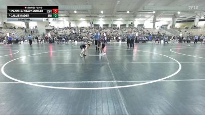 73 lbs Semifinal - Izabella Bravo Gomar, Stewarts Creek Wrestling Club vs Callie Rader, Bradley Pride WC