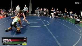 130 lbs Round 5 (8 Team) - Landon Lill, Grit Mat Club vs Haolong Cai, PA Alliance