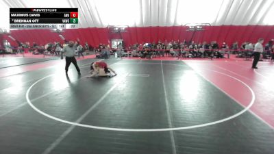 USA Junior Boys - 157 lbs Cons. Round 4 - Maximus Davis, Askren Wrestling Academy vs Brennan Ott, Verona Area Wrestling Club, Inc.