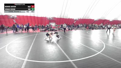 12U Boys - 108 lbs Cons. Round 2 - Howie Anton, Pardeeville Boys Club Youth Wrestling vs Jonah Rohm, Highland Mat Club