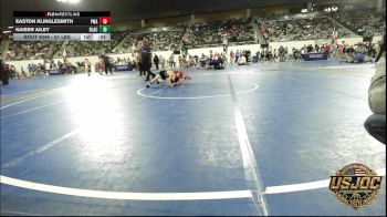 61 lbs Consi Of 16 #2 - Easton Klinglesmith, Perry Wrestling Academy vs Kaiser Ailey, Blackwell Wrestling Club
