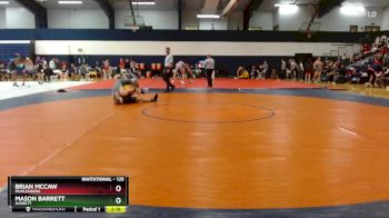 125 lbs Quarterfinal - Mason Barrett, Averett vs Brian McCaw, Muhlenberg