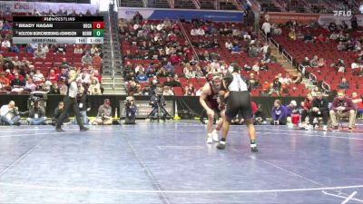 3A-285 lbs Semifinal - Brady Hagan, Dowling Catholic vs Kolton Borcherding-Johnson, Norwalk