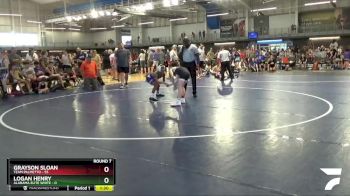 95 lbs Round 7 (10 Team) - Logan Henry, Alabama Elite White vs Grayson Sloan, Team Palmetto