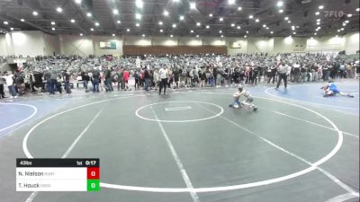 43 lbs Consi Of 8 #2 - Neo Nielson, Ruby Mountain WC vs Tanner Houck, Oroville Rattlers