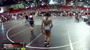 89 lbs 2nd Place Match - Ariat Albrecht, NCYAC vs Stori Flores, Gering Wrestling Club