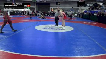 6A 157 lbs Champ. Round 1 - Luke Berguson, Homewood Hs vs Enoch Abisoye, Russell County