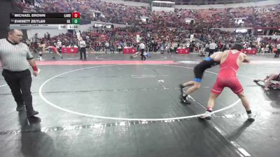 150 lbs Quarterfinal - Michael Brown, Marshfield vs Everett Zeitler, Gillett/Suring