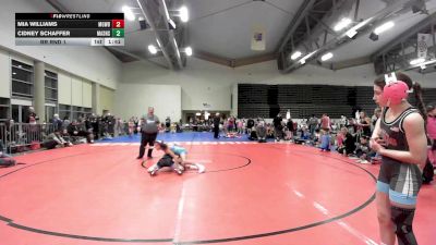 90 lbs Rr Rnd 1 - Mia Williams, MGW Coral Cuties vs Cidney Schaffer, Lady Assassins