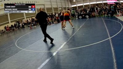 285 lbs Semis - Zane Gray, Idaho vs Michael Rivas, California