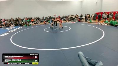 140 lbs Champ. Round 1 - Danika Crumrine, Lovell vs Graycen O`Donnell, Chadron Girls