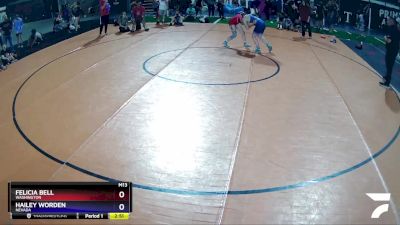 125 lbs Quarterfinal - Felicia Bell, Washington vs Hailey Worden, Nevada