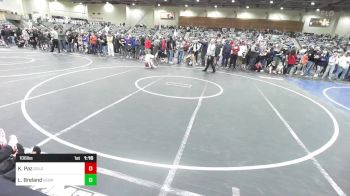 106 lbs Quarterfinal - Keenan Paz, Gold Rush Wrestling vs Lowagain Breland, Georgetown