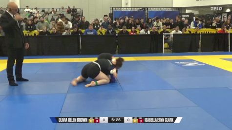 Isabella Eryn Clark vs Olivia Helen Brown 2024 World IBJJF Jiu-Jitsu No-Gi Championship