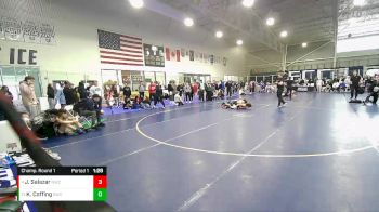 120 lbs Champ. Round 1 - Kaius Coffing, Stallions Wrestling Club vs Joseph Salazar, Northside Wrestling Club