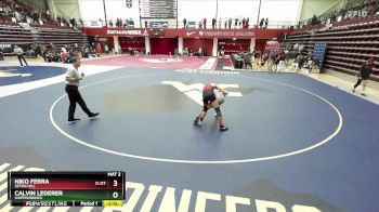 141 lbs Cons. Round 2 - Calvin Lederer, Shippensburg vs Niko Ferra, Seton Hill