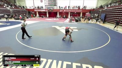 141 lbs Cons. Round 2 - Calvin Lederer, Shippensburg vs Niko Ferra, Seton Hill