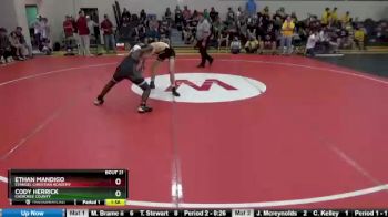 132 lbs Round 1 - Cody Herrick, Cherokee County vs Ethan Mandigo, Evangel Christian Academy