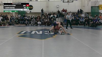 184 lbs Champ. Round 2 - Justin Mayes, Nyu vs Nicholas Stump, Muhlenberg